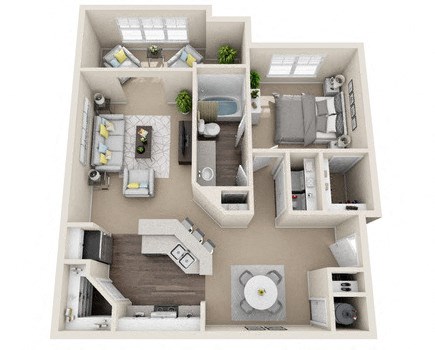 lincoln 1 bedroom floor plan